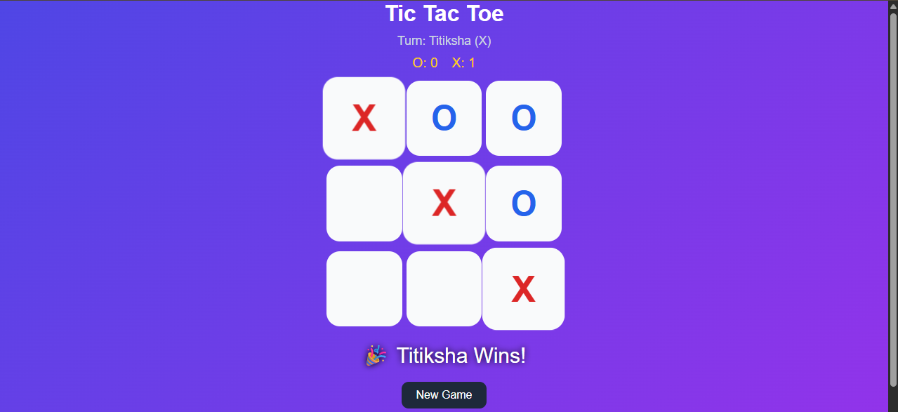 Tic Tac Toe Game